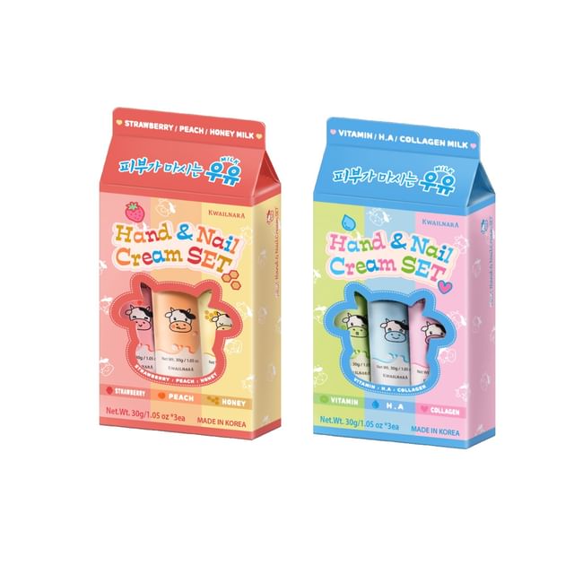 Kwailnara, Hand & Nail Cream Set - 2 Types