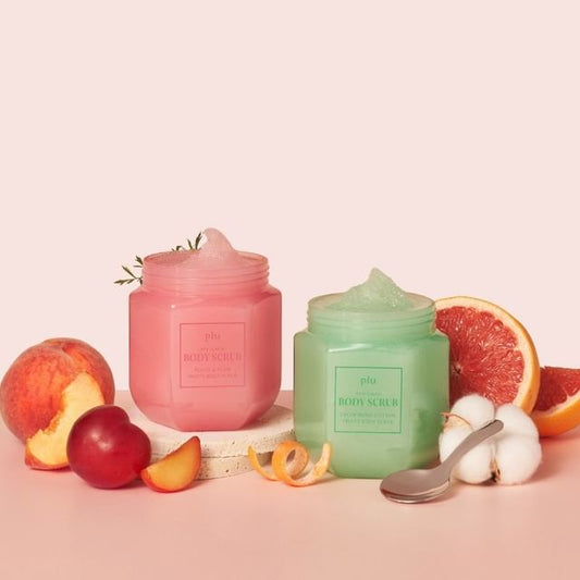 plu, Perfumed Fruity Sugar Body Scrub - 2 Types