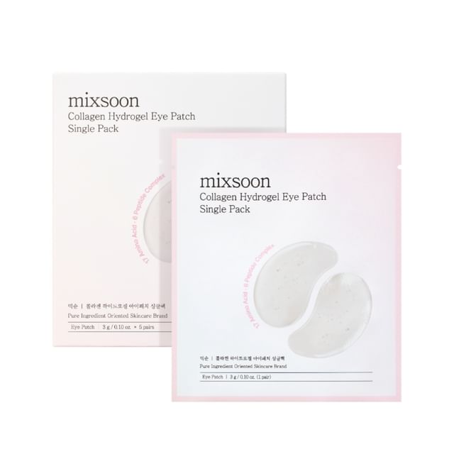 mixsoon, Collagen Hydrogel Eye Patch Single Pack Set