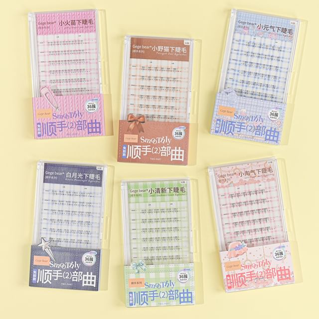 Gege Bear, Lower Eyelashes- 6 Types