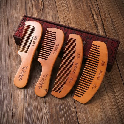 Porcini, Wooden Hair Comb (Various Designs)