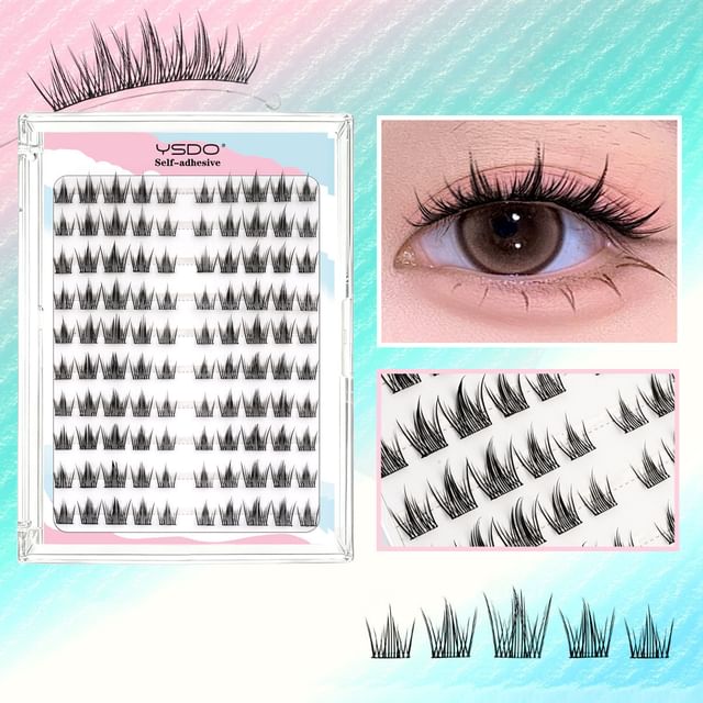 Lashie, Spiky Glue-free Multipack False Eyelashes Cluster