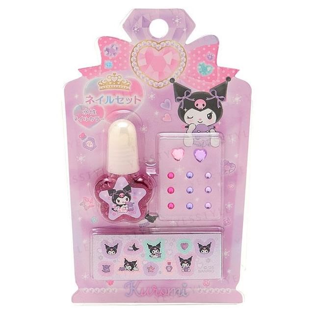 Sanrio, Kuromi Nail Color & Stickers