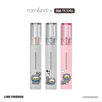 romand, romand X ZO&FRIENDS Glasting Color Gloss - 3 Colors