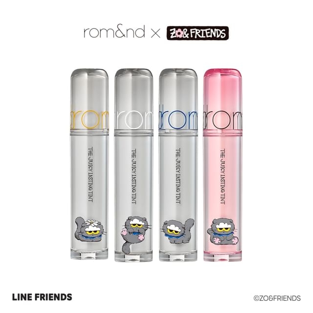 romand, romand X ZO&FRIENDS The Juicy Lasting Tint - 4 Colors