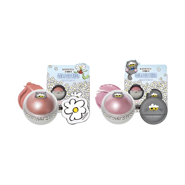 romand, romand X ZO&FRIENDS Juicy Roll Cheek & Puff Set - 2 Types
