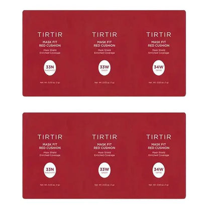 TIRTIR, Mask Fit Red Cushion 3 Shade Trial Kit #33N, #33W, #34W Bundle Set