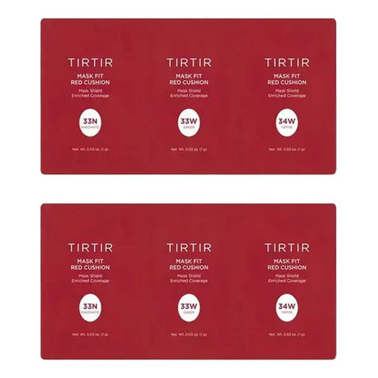 TIRTIR, Mask Fit Red Cushion 3 Shade Trial Kit #33N, #33W, #34W Bundle Set