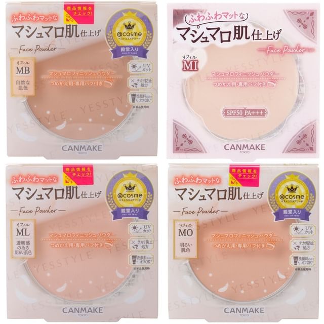 Canmake, Marshmallow Finish Powder Refill SPF 50 PA+++
