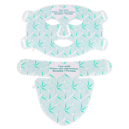 Face Mask - White & Green - One Size