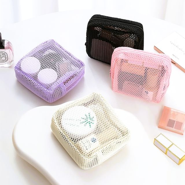 Worthbuy, Plain Mesh Makeup Pouch