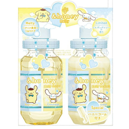 ViCREA, Sanrio Cinnamoroll & Pompompurin &honey Melty Moisture Repair Shampoo & Treatment Set