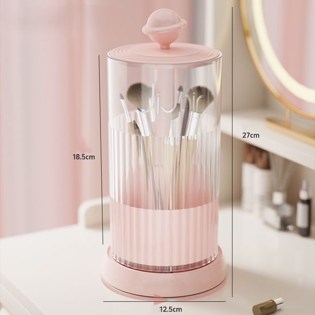 Worthbuy, Plastic Rotatable Makeup Brush Desk Organizer