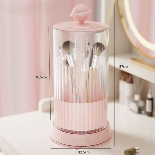 Worthbuy, Plastic Rotatable Makeup Brush Desk Organizer