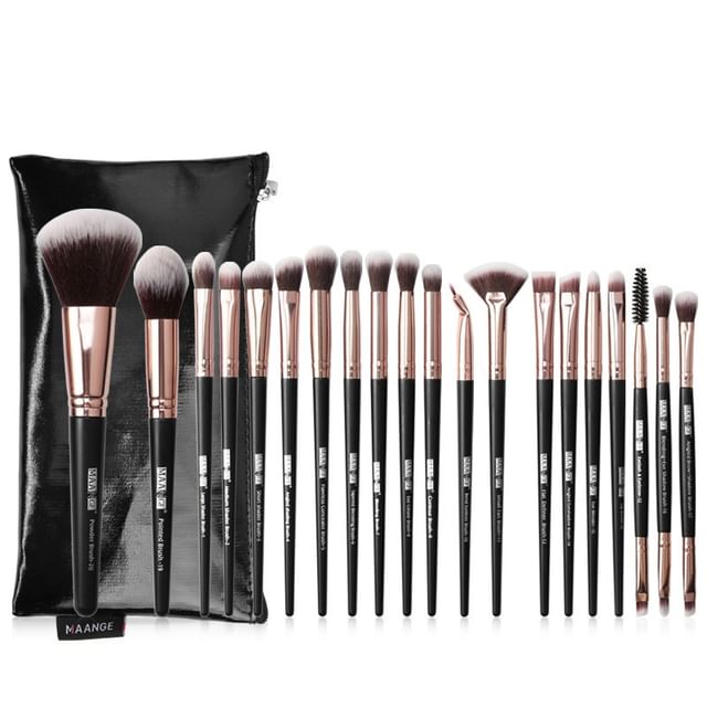 Set of 20 - With Pouch - Black - One Size