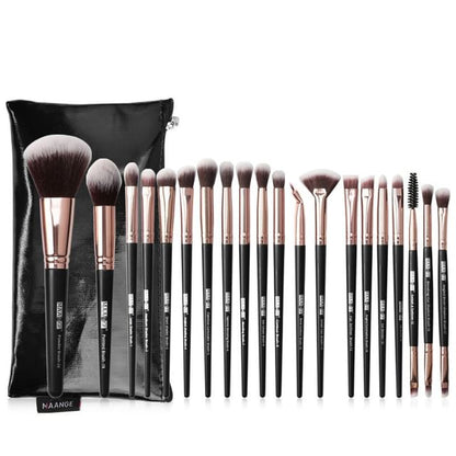 Set of 20 - With Pouch - Black - One Size