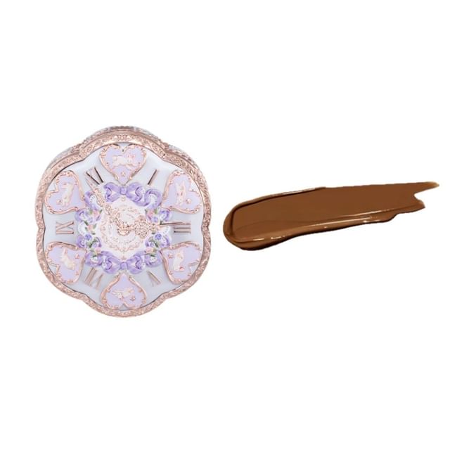 02 Iris Purple + W08 Warm Chestnut