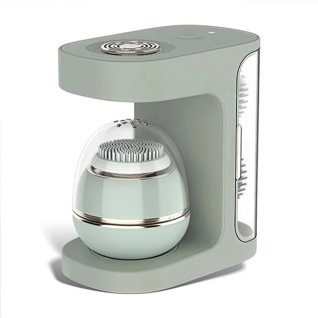 Beautyronics, Set: Electric Face Cleaning Brush + Interchangeable Brush Head + Charging Station USB Rechargeable
