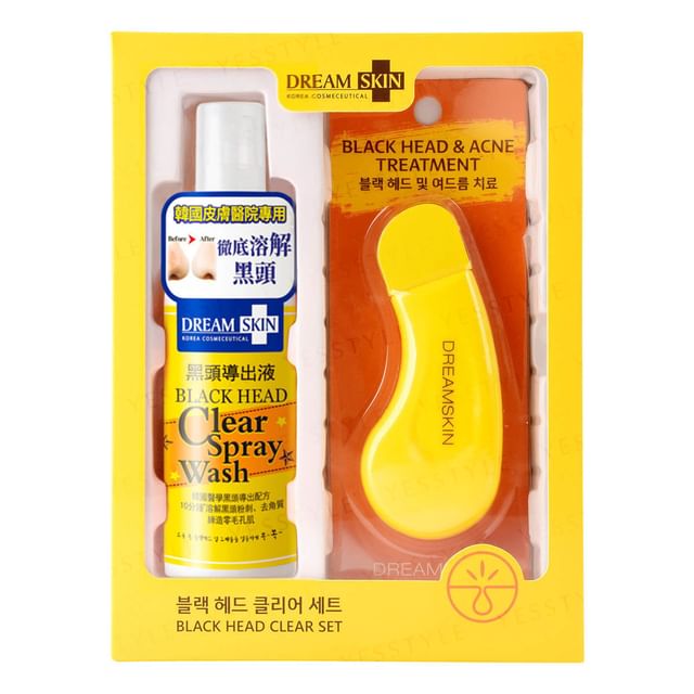 Dream Skin, Black Head Clear Spray Wash with Acne Treatment Boxset