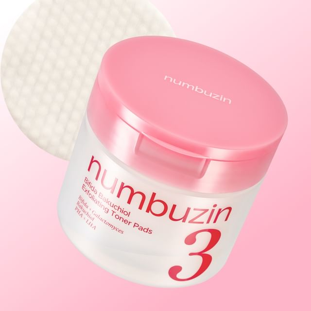 numbuzin, No.3 Bifida Bakuchiol Exfoliating Toner Pads