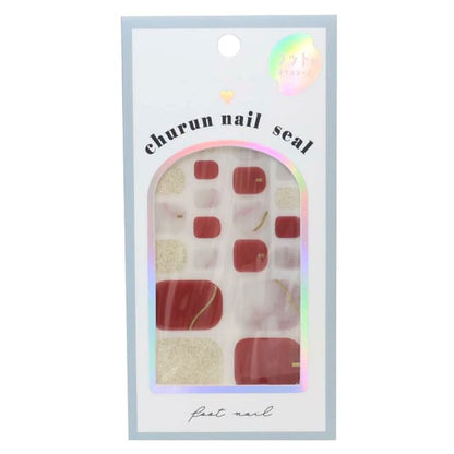 Kamio Japan, Red x Golden Dot Nail Art Sticker