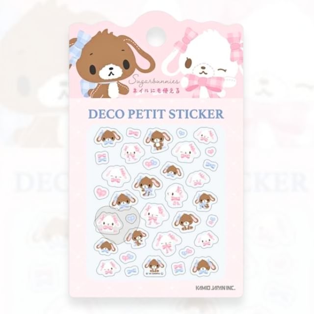 Kamio Japan, Sanrio SUGARBUNNIES Character Deco Petit Nail Sticker