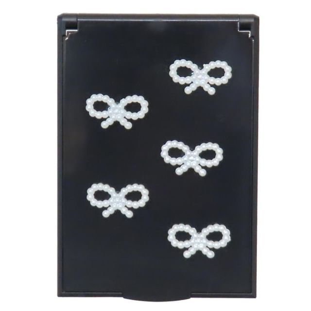 Q-LiA, Pearl Ribbon Foldable S sized Mirror Black