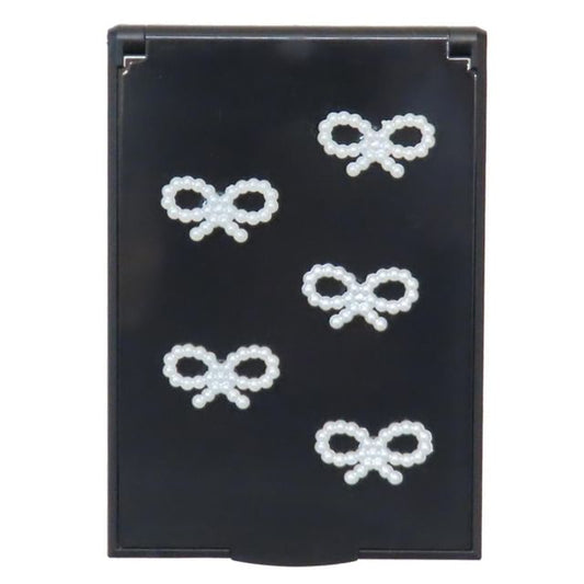 Q-LiA, Pearl Ribbon Foldable S sized Mirror Black