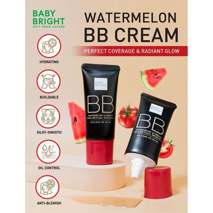 Baby Bright, Watermelon & Tomato Matte BB Cream SPF 45 PA++