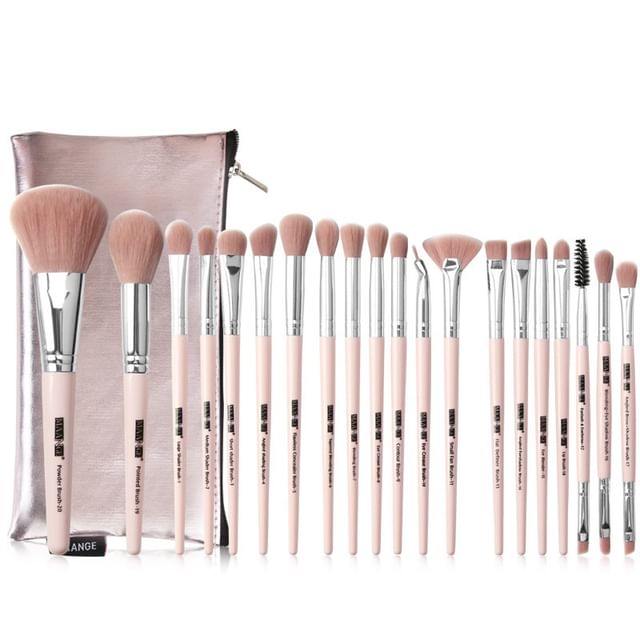 Set of 20 - With Pouch - Pink - One Size