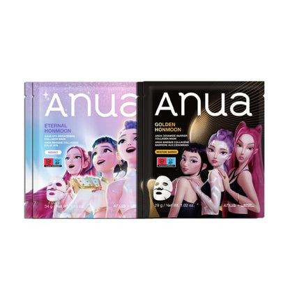 Anua, Bundle: Kpop Demon Hunters Vita Brightening Collagen Mask + Ceramide Barrier Collagen Mask