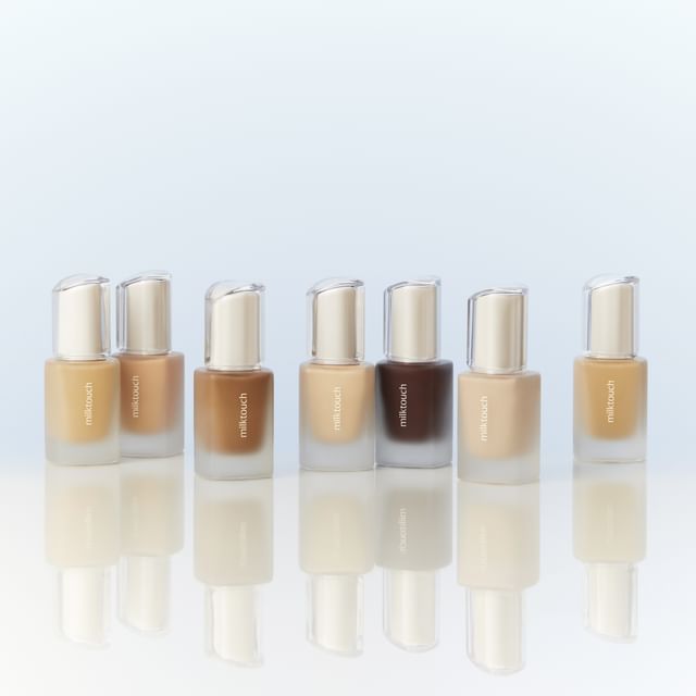 Milk Touch, Dewy Glass Skin Foundation - 20 Colors