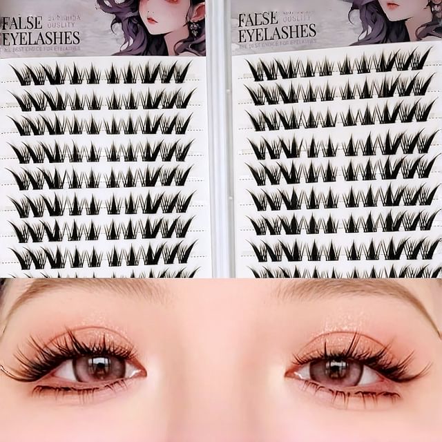 Lashie, Glue-Free False Eyelashes(200 Clusters)