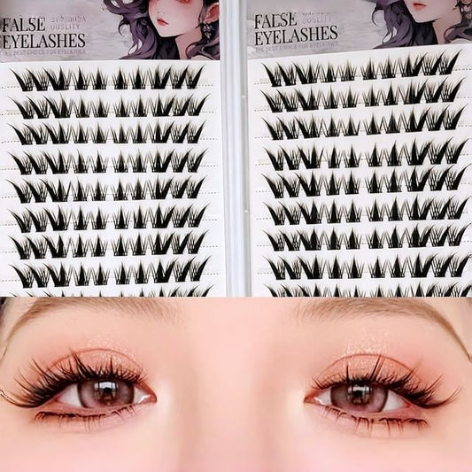 Lashie, Glue-Free False Eyelashes(200 Clusters)
