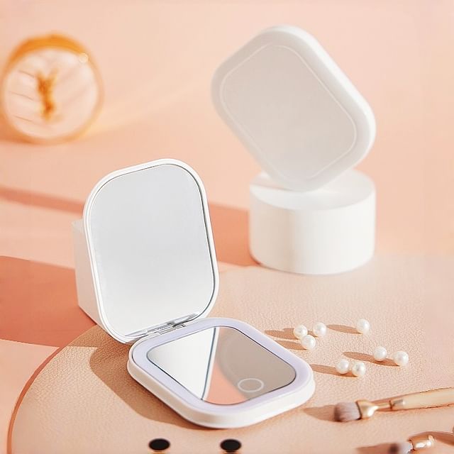 HOMTEC, USB Rechargeable LED Portable Foldable Mirror