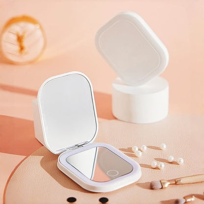 HOMTEC, USB Rechargeable LED Portable Foldable Mirror