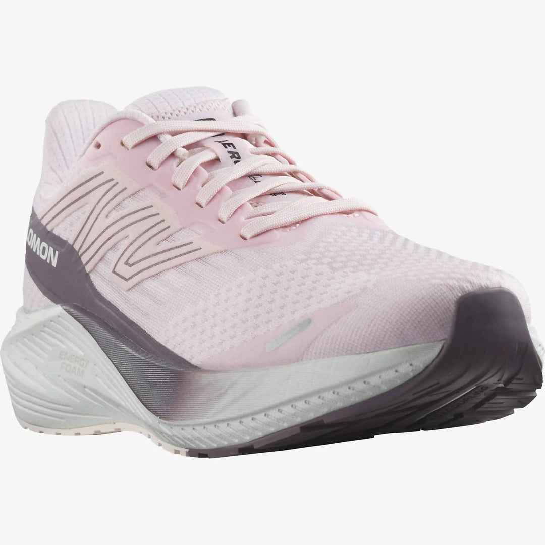women's aero blaze running shoes in cradle pink / white / moonscape