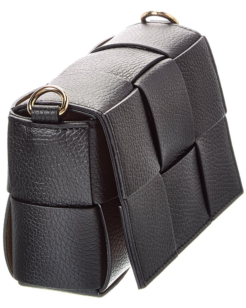 leah hand-woven leather crossbody