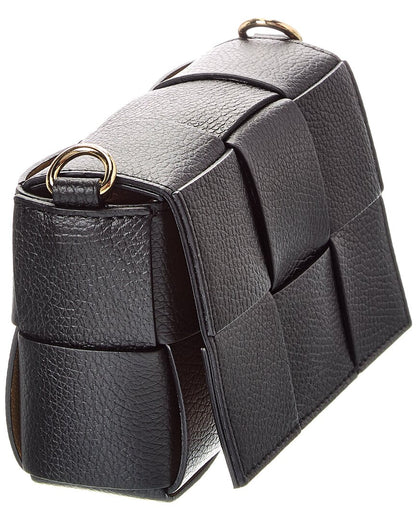 leah hand-woven leather crossbody