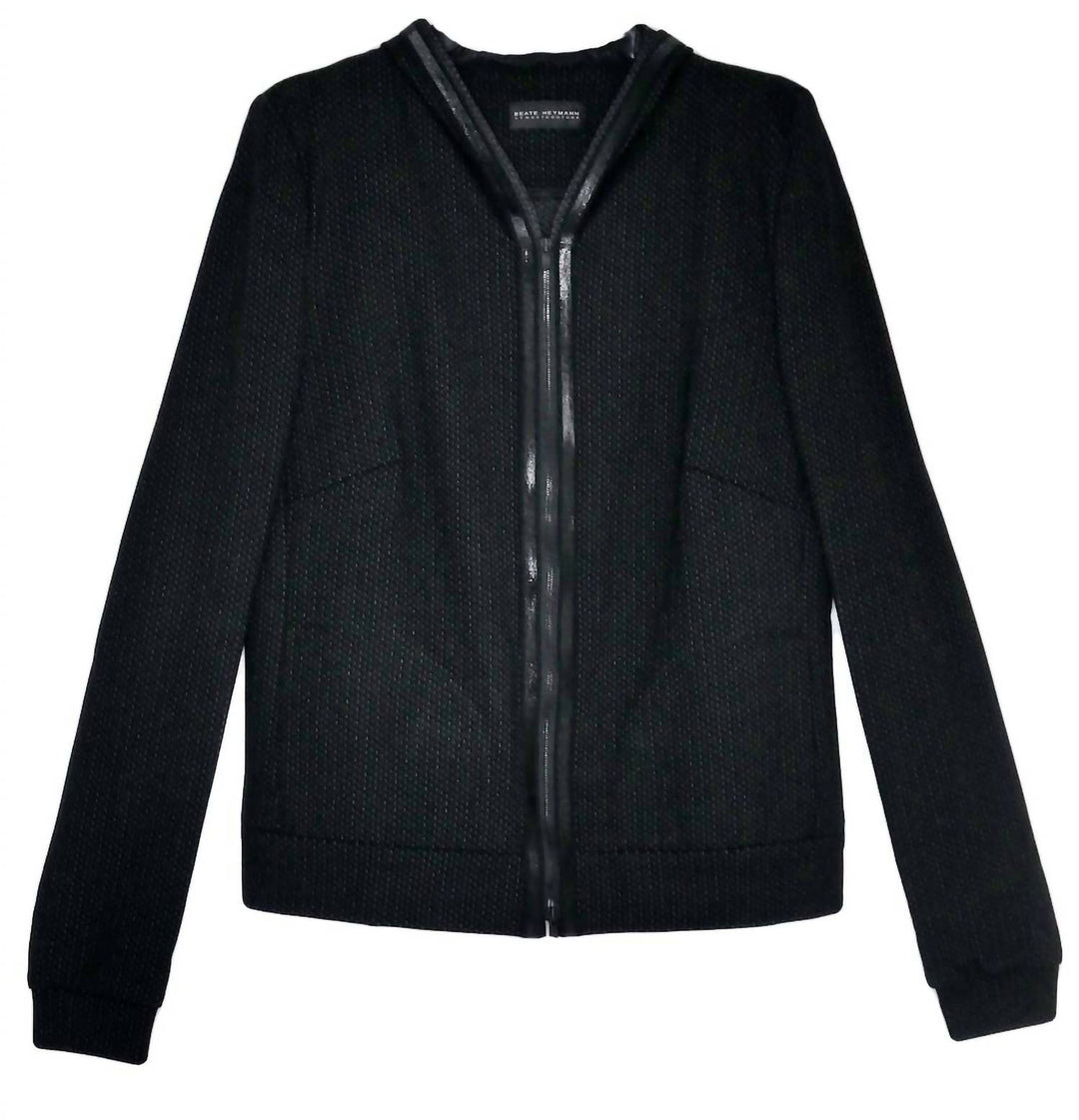 colon zip jacket in black