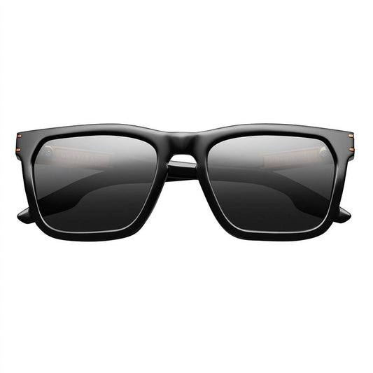 One Size - polished black & copper