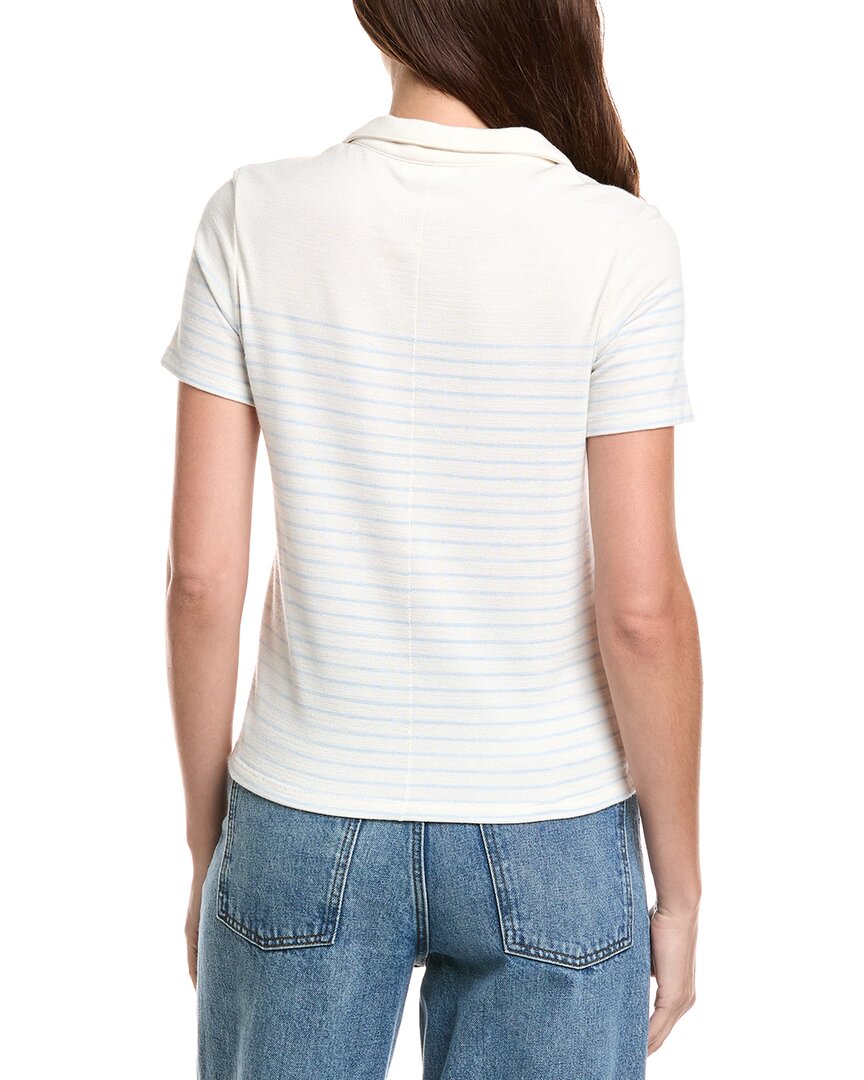the knit stripe polo shirt
