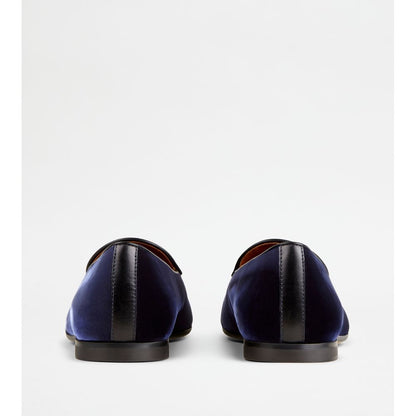 loafers with tassels in velvet
