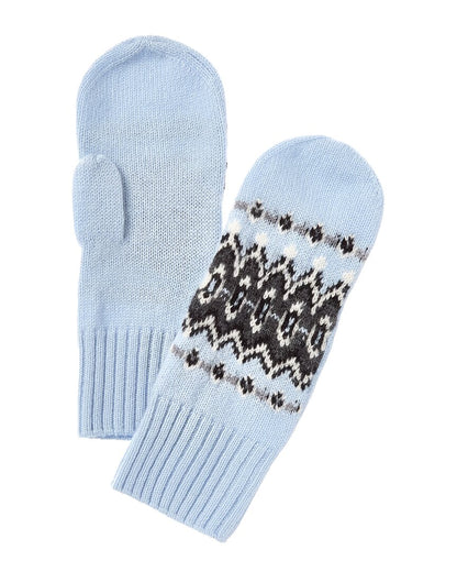 cashmere jacquard cashmere mittens