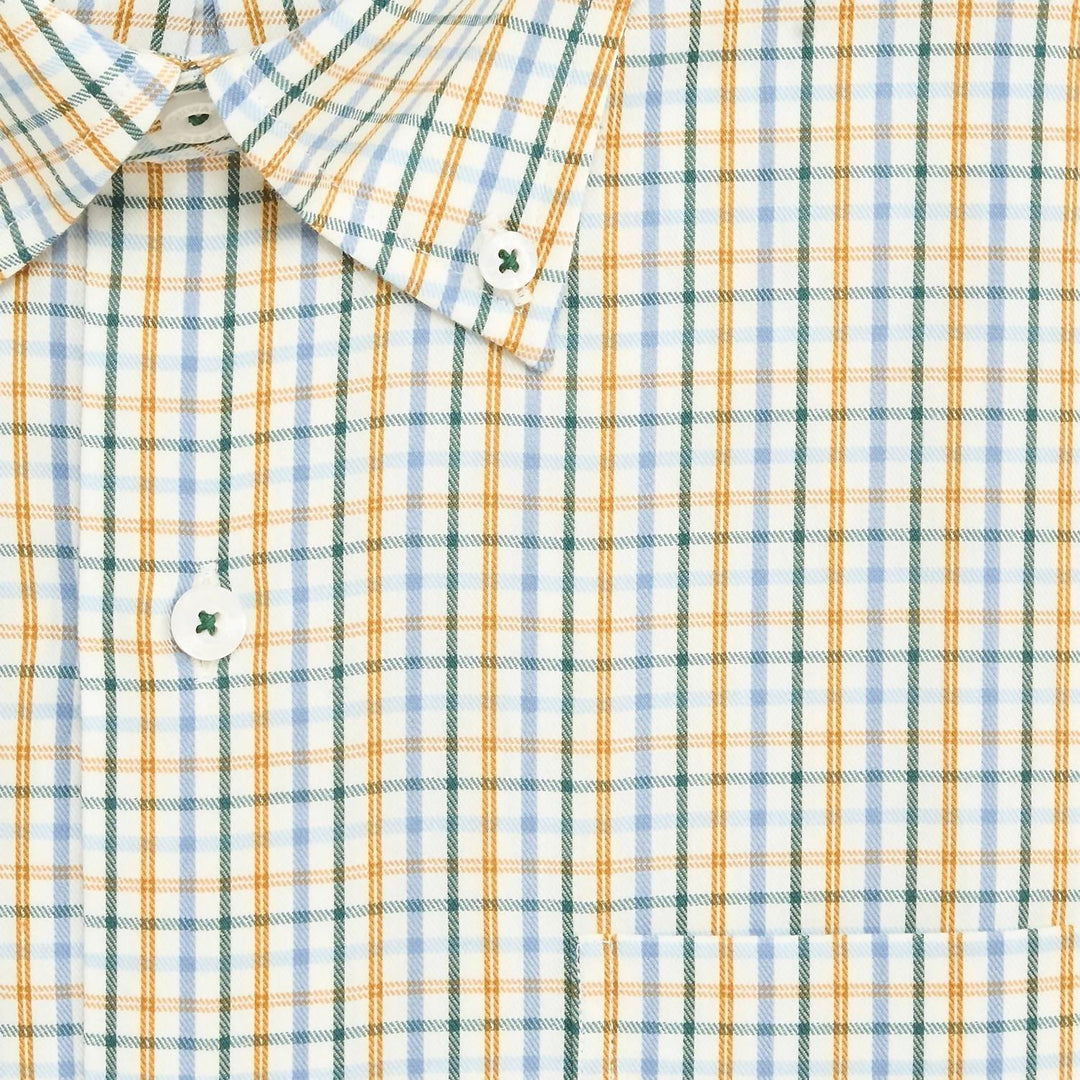 men's cypress tailored fit brushed twill shirt in buckthorn