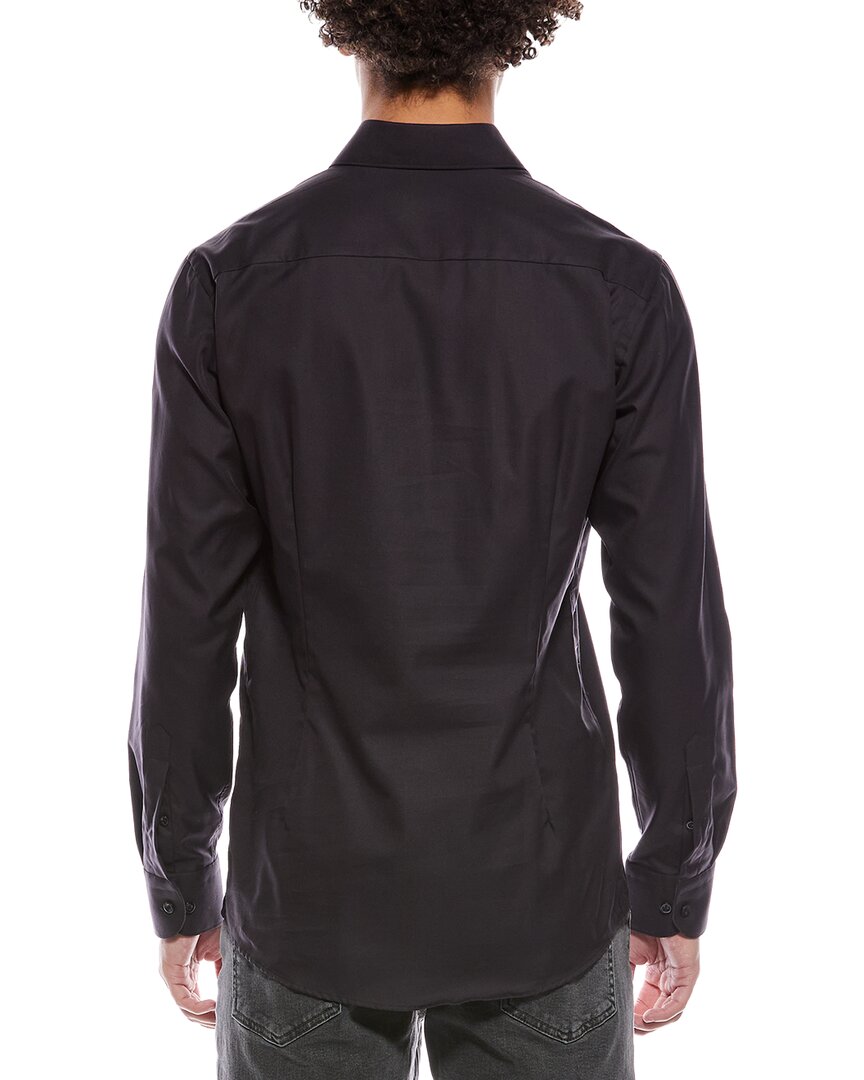 semi-solid signature dobby slim fit shirt