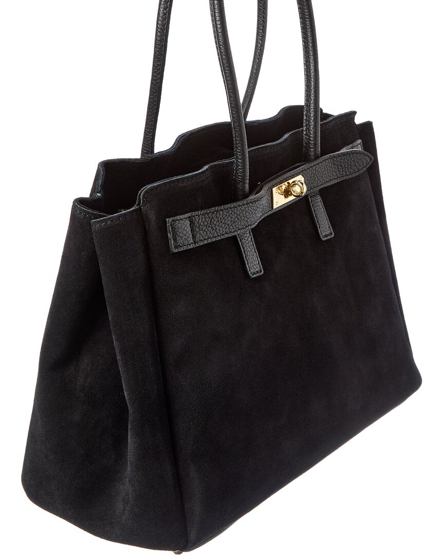 aurelia suede handbag