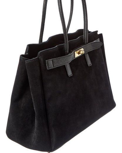 aurelia suede handbag