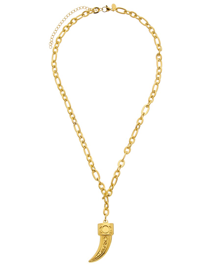 18k plated stainless steel pendant charm necklace