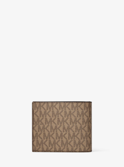 cooper logo billfold wallet with passcase